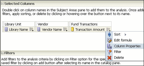 Column Properties